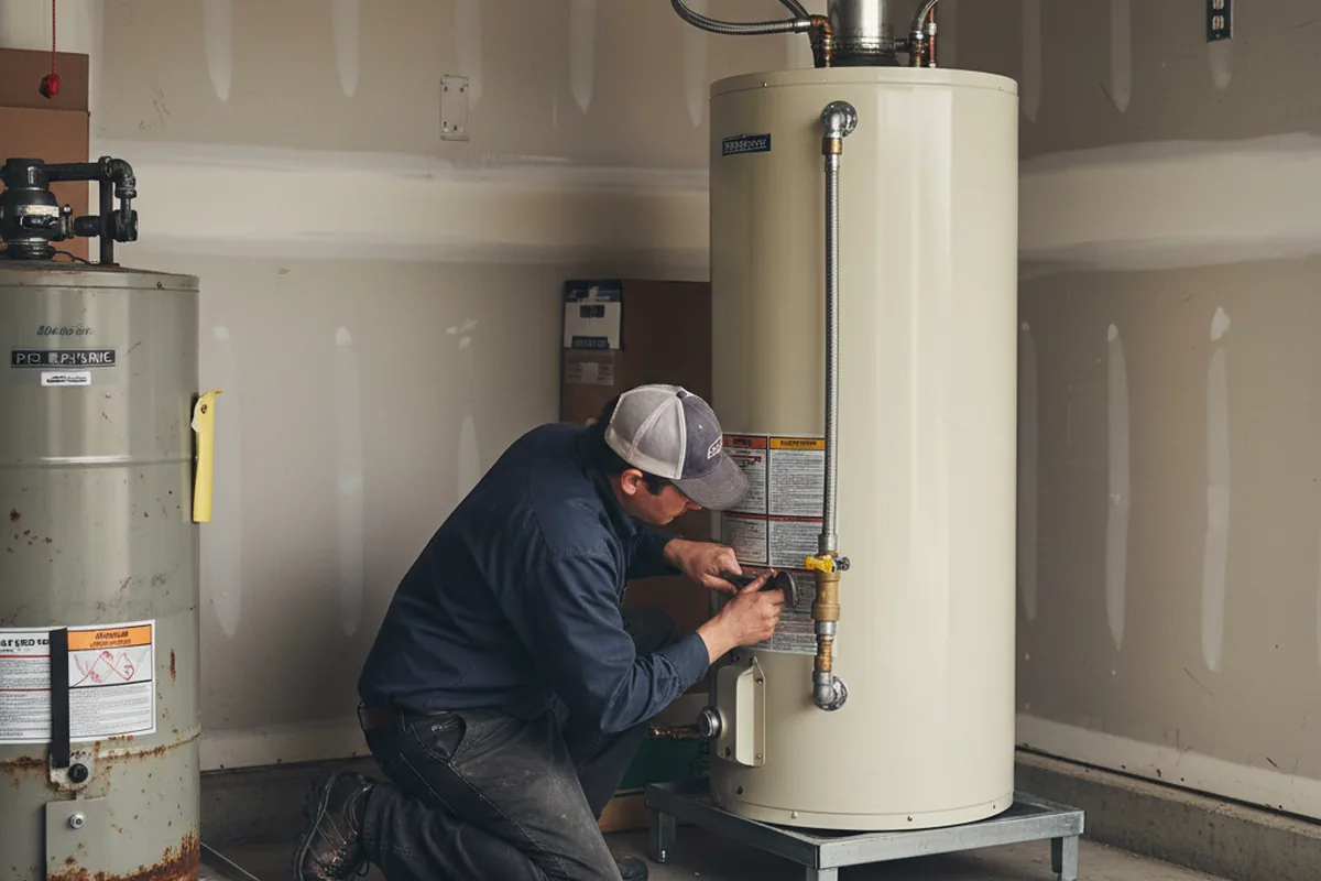 Water heater and shutoff valve replacement in Goldendale